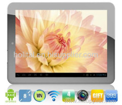 Wholesale 8 inch TFT quad core wifi android tablets with 4000 mAh battery