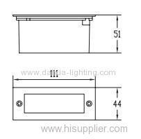 LED 1W Recessed lights/Step lights