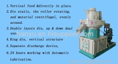 High efficient vertical ring die pellet machine