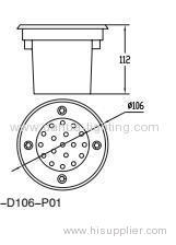 LED 1W Underground lamps