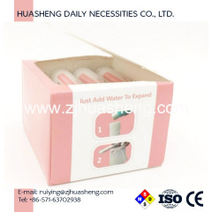 capsule tissue napkin compressed