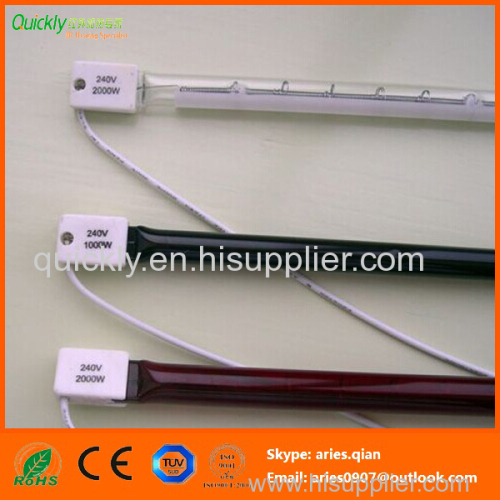 Ruby quartz infrared heater lamps