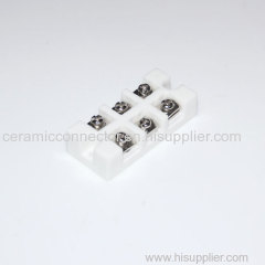 Six holes ceramic terminal block