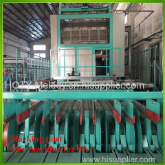 Small egg tray machine with drying line