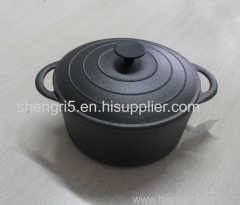 pre-seasoned cast iron pot