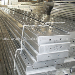 Construction durable galvanized anti-slip factory price sQ235 steel pipe perforated scaffold plank dimensions