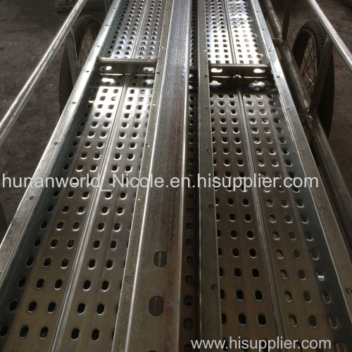 Construction durable galvanized anti-slip factory price Scaffold planks/steel scaffold board/pine scaffold board