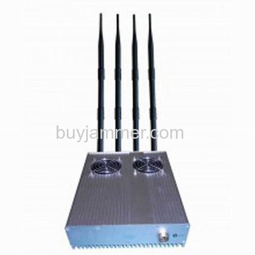 20W Powerful Desktop GPS 3G Mobile Phone Jammer with Outer Detachable Power Supply