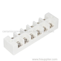 Multi holes steatite terminal block