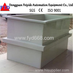 Feiyide Customized PP Plating Tank for Gold Nickel Chrome Plating with German PP Plate