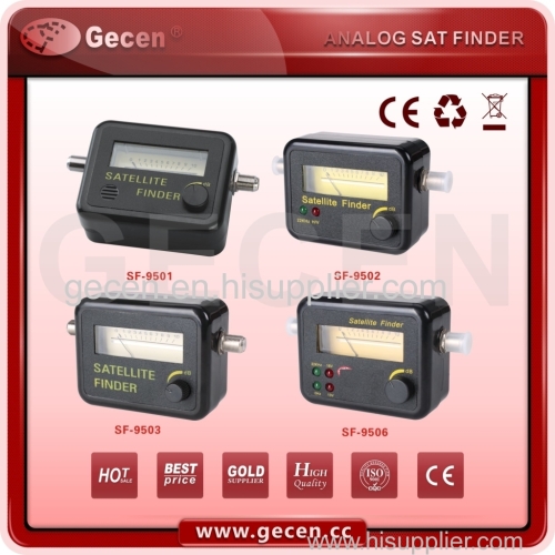 Analog satellite finer/signal finder meter
