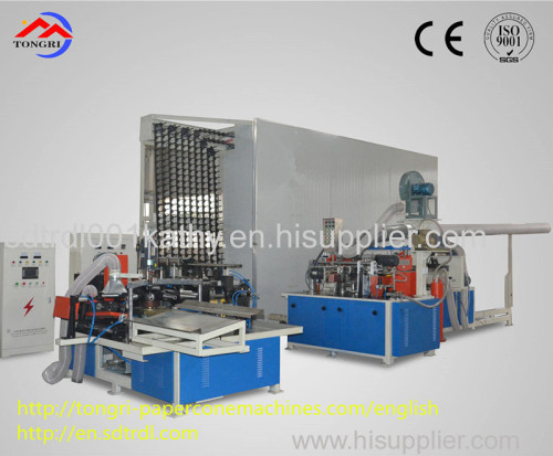 Chian most advanced fully automatic lower waste paper rate conical paper tube production line