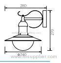 Stainless steel outdoor wall lamp