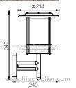 Stainless steel outdoor wall lamp