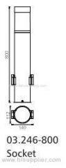 Socket lamp/Stainless steel socket pole