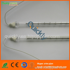 Short wave quartz tube infrared heating emitter