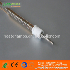 single tube infrared lamps with gold reflector