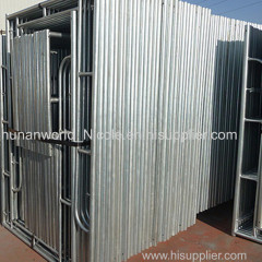 Hot dip Galvanized American type H Frame scaffolding for building steel materials