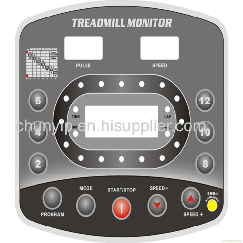 tactile touch feedback membrane switch with small window