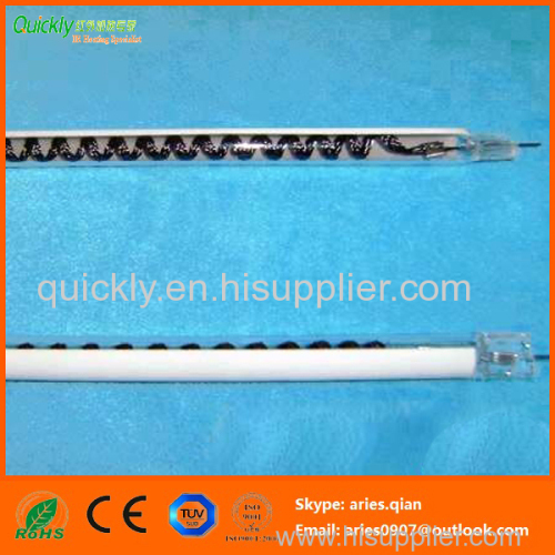 Carbon medium wave infrared heating tube