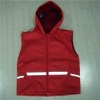 YJ-1127 Safety Reflective Red Rain Vest Jacket Fashionable Rain Coats