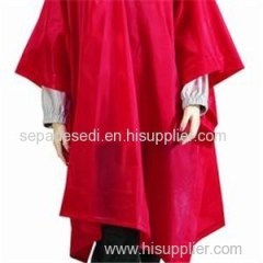 YJ-6003 Waterproof PVC Long Rain Poncho Cape For Adults Women