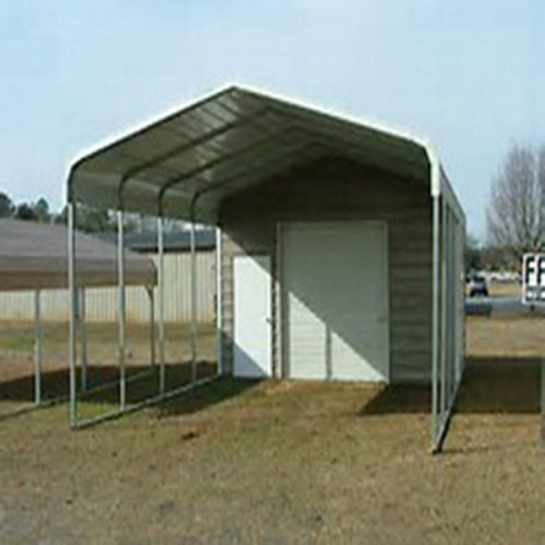 Carport with Storage Shed