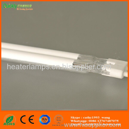 white plated quartz glass ir tube heater