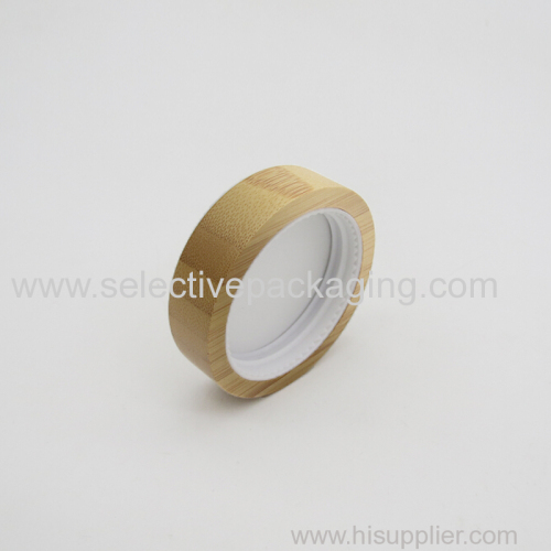 Bamboo cap for cream jar