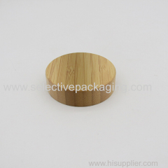 Bamboo cap for cream jar