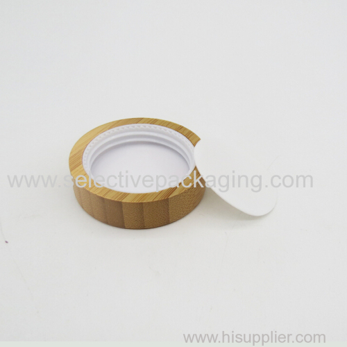 Bamboo cap for cream jar