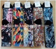Fu Li cotton 360 degrees printing sports stockings socks