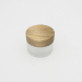 Rubber natural wood cap for cream jar