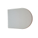 Floor Mounted Duroplast Material Slow Close D Shape Toilet Seat