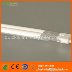 Short wave double infrared emitter with white coating