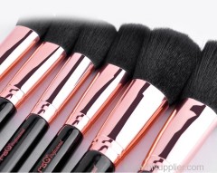 MSQ 14pcs rose gold end-doubled cosmetics brush set with high quality material