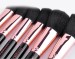 14pcs rose gold end-doubled cosmetics brush set