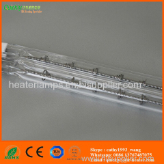 twin tube infrared heating element for preheater oven