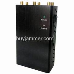 6 Antenna Portable GSM CDMA DCS PCS 3G 4GLTE Phone Signal Jammer