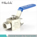 Max pressure 3000 psi 316 S.S. one-piece ball valve