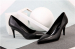 Foldable heel solid ladies pointy toe dress shoes