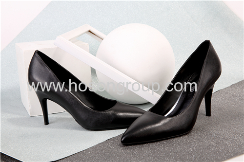 Foldable heel solid ladies dress shoes