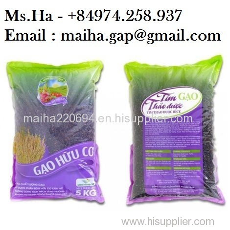 Organic Black Rice From Vietnam For Europe Black Rice High Quality