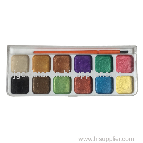 Professional Pearl Watercolor Set 12 colors