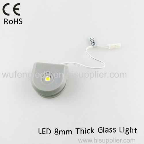 3 emitting sides clip 8mm thick glass LED Clip Glass Light