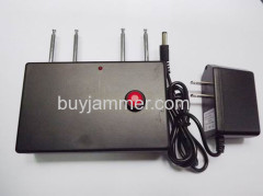 Portable Quad band RF Jammer (310MHz/ 315MHz/ 390MHz/433MHz)