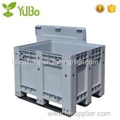 1200*1000mm 100% Virgin HDPE Solid Plastic Pallet Bin With Lids