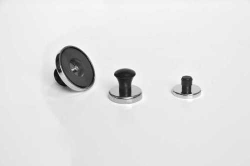 50mm round cup shape Black Powder coated holds 18kg ferrite Pot Magnet Hook