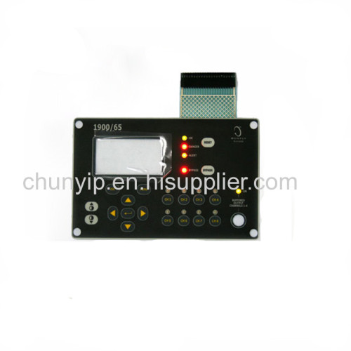 EL backlight membrane switch with transparent window display