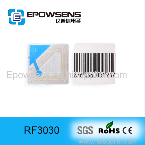 30*30MM 8.2mhz soft anti-theft eas alarm soft tag with barcode